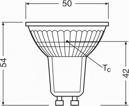 Osram GU10 PAR16 LED Strahler STAR besonders effizient 36° 1,3W wie 35W 2700K warmweißes Licht - Sehr gute Energieeffizienz