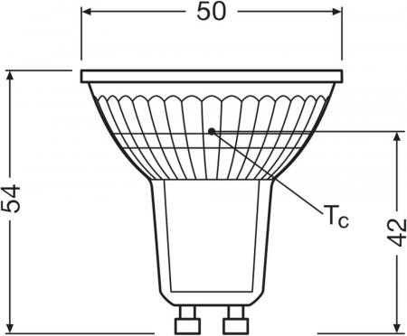 Osram GU10 PAR16 LED Strahler STAR besonders effizient 36° 1,4W wie 35W 4000K neutralweißes Licht - Sehr gute Energieeffizienz