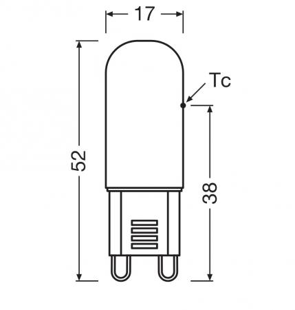 OSRAM LED PIN G9 warmweiß 2,6W wie 30W Stiftsockellampe 2700K