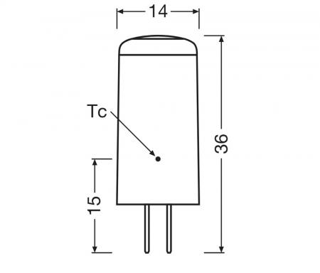 Ledvance GY6.35 LED PIN Stiftsockel Lampe warmweisses Licht 2,2W wie 28W Niedervolt 12V