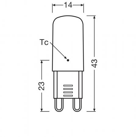 Ledvance G9 LED Stiftsockel Lampe PIN 2,6W wie 30W 4000K universalweißes Licht
