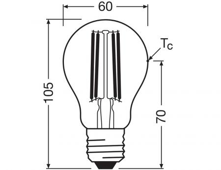 6er Set OSRAM E27 besonders effiziente LED Lampe 3,8W wie 60W 4000K neutralweißes Licht - beste Energie Effizienz Klasse