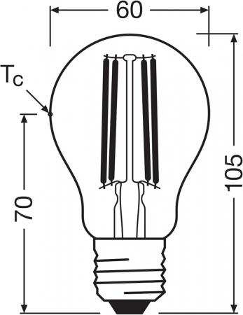 OSRAM E27 LED Lampe Classic SUPERSTAR klar dimmbar 3,8W wie 60W neutralweißes Licht 4000K - Energy efficiency class A