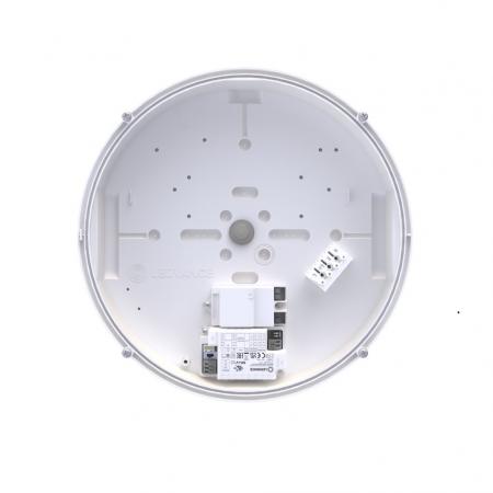 LEDVANCE Wand- und Deckenleuchte BULKHEAD ROUND SENSOR - BLKH RD SN 300 P 18 W ML 83040 schwarz IP65