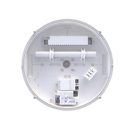 LEDVANCE LED Decken- und Wandleuchte BULKHEAD ROUND EMERGENCY SENSOR - BLKH RD EL SN 300 P 20.5W ML 83040 schwarz IP65