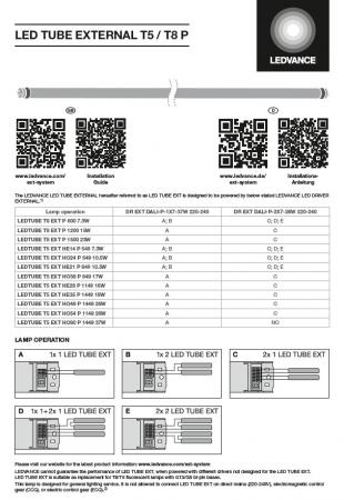85cm Ledvance T5 G5 LED Röhre EXTERNAL HE21 849 mm 10,5W 840 6500K Kaltweiss dimmbar GLAS