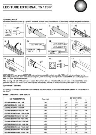 55cm Ledvance T5 G5 LED Röhre EXTERNAL HE14 549 mm 7,3W 830 3000K Warmweiß dimmbar GLAS