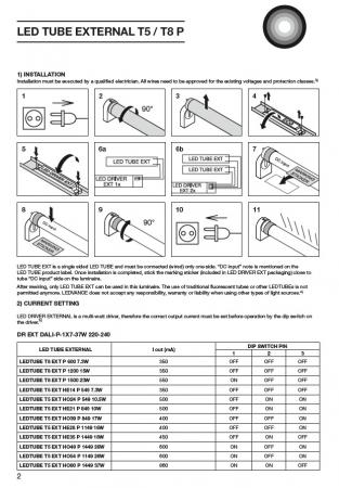 85cm Ledvance LED TUBE T5 EXTERNAL HO39 849 mm 17W 830 Warmweiß dimmbar GLAS