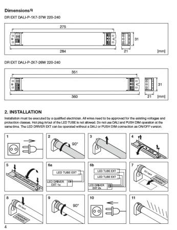 Ledvance Treiber DR EXTERNAL DALI-P -2X7-26W 220-240