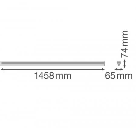 150cm LEDVANCE LED Lichtleiste LINEAR ULTRA OUTPUT48W 3000 K / 4000 K