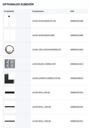 LEDVANCE Linear IndiviLED Direct 1500 DALI LN INV D 1500 P 52W 930 DAVR BK 5950 lm 3000K UGR19 DALI-2 Lichtband Büro Innenbeleuchtung