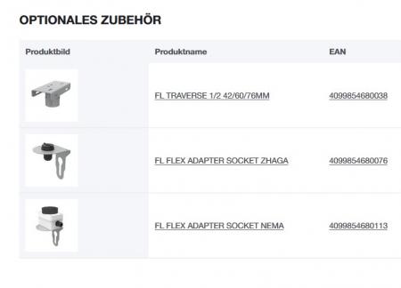 LEDVANCE Floodlight FLEX Radial Symmetric 60 FL FLEX P 130W ML 840 R60 WAL 20800 lm 4000K IP66