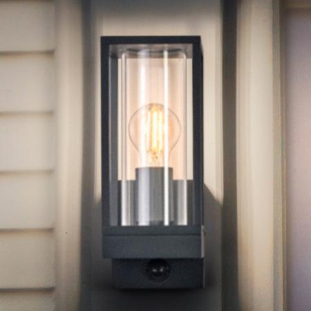 OSRAM ENDURA Classic Frame Wandleuchte Sensor E27 IP54 Dunkelgrau