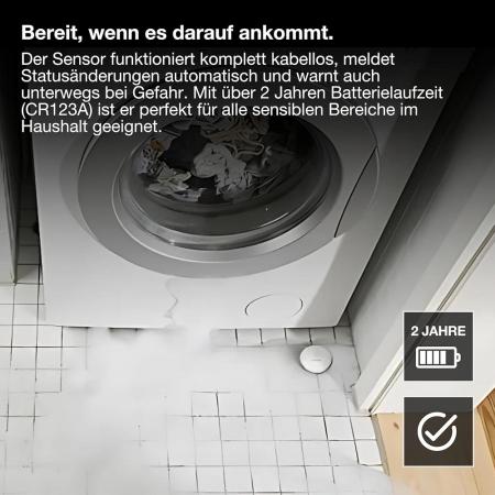 OSRAM SMART+ WiFi Wassermelder, 69 mm, weiß