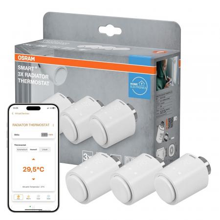 3er Pack OSRAM SMART+ WiFi RADIATOR THERMOSTAT -  Heizkörperthermostat