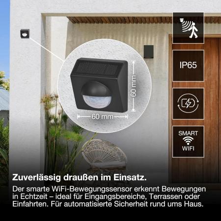  OSRAM SMART+ WIFI Outdoor-Bewegungsmelder Anthrazit IP65-Schutz - für Smart-Home-Anwendungen im Außenbereich