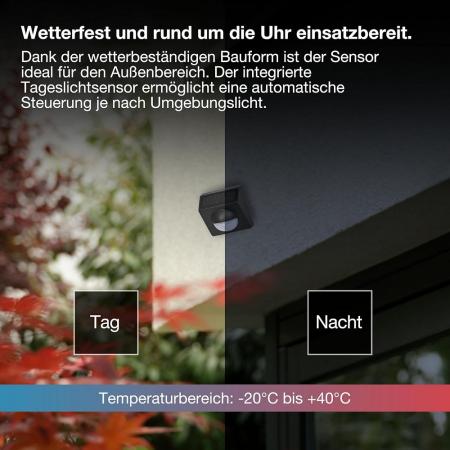  OSRAM SMART+ WIFI Outdoor-Bewegungsmelder Anthrazit IP65-Schutz - für Smart-Home-Anwendungen im Außenbereich