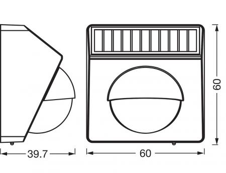  OSRAM SMART+ WIFI Outdoor-Bewegungsmelder Anthrazit IP65-Schutz - für Smart-Home-Anwendungen im Außenbereich