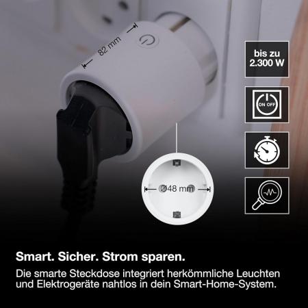 OSRAM SMART+ Zigbee Steckdose für Innen in weiß