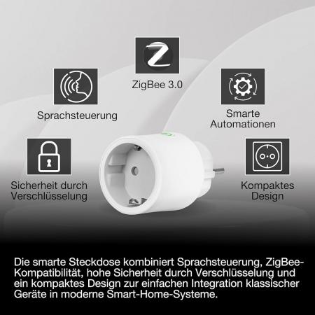 OSRAM SMART+ Zigbee Steckdose für Innen in weiß