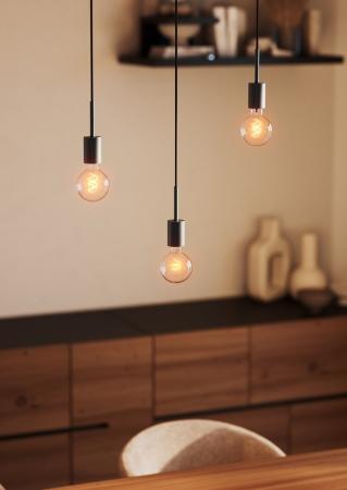 OSRAM VINTAGE 1906 PenduLum Needle Ø 10cm Anthrazit aus Stahl - Schlichte Pendelleuchte mit E27 Fassung ohne Leuchtmittel