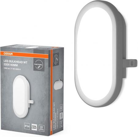 Osram LED Außen- und Fechtraum Wandleuchte BULKHEAD 4000K IP54 in Weiß