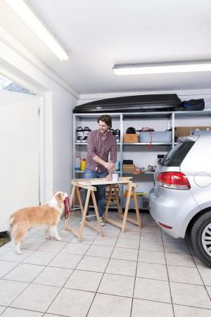 150cm OSRAM SUBMARINE 19W LED Feuchtraumleuchte 4000K inkl. 1x LED Röhre - neutralweißes Licht - IP65, staub- und spritzwassergeschützt, für Keller und Garagen