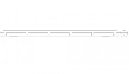 150cm OSRAM SUBMARINE durchverkabelt 16W neutralweißes Licht - IP65-Schutz, für Garagen und Keller