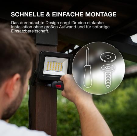 Osram ENERGY EFFICIENCY Strahler LED Fluter 10W 4000K universalweißes Flutlicht IP65