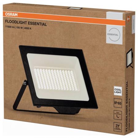 OSRAM LED Fluter Floodlight Essential 100W 4000K Neutralweiß IP65 schwarz