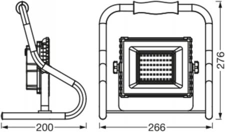 OSRAM Akku LED Baustrahler 30W neutralweißes Licht - für Renovierung, Keller und Garagen