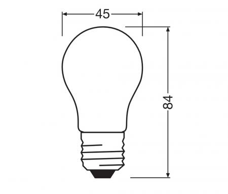 Ledvance E27 CLASSIC LED Tropfen Lampe dimmbar matt 3,4W wie 40W 2700K warmweiß