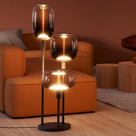 OSRAM Stehlampe DECOR STICK Anthrazit Höhe 146cm  mit 3 x E27 Fassungen ohne Leuchtmittel