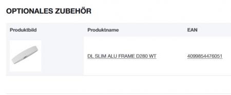 LEDVANCE DOWNLIGHT SLIM ALU DL SLIM ALU D280 V 25W ML 83040 WT -  Einbaudurchmesser 280mm , Einbautiefe 23mm