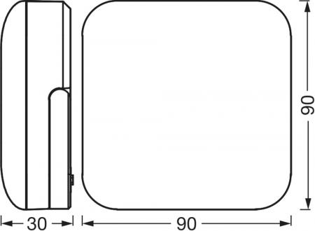 OSRAM Nightlux Solar-LED-Außenleuchte Kaltweiß, Power Bank Funktion, USB-C Ladeport, für Außen, IP54