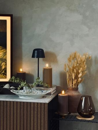 OSRAM Akku-Tischleuchte Style Table in Anthrazit USB dimmbar IP54 In & Out - wiederaufladbarer Akku, IP54, stufenloses Dimmen, Lichthelligkeits-Memory-Funktion