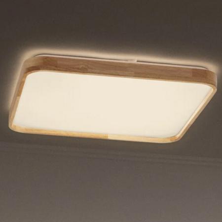 OSRAM Holz Decor Deckenleuchte Orbis Alicia 495X495MM 36W Click DIM - Dimmen in drei Stufen durch wiederholtes Schalten