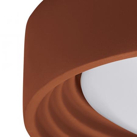 OSRAM Deckenleuchte Orbis Concrete 24,5W Ø 50 cm - Dekorative Leuchte aus Beton in braun - dimmbar in drei Stufen durch wiederholtes Schalten