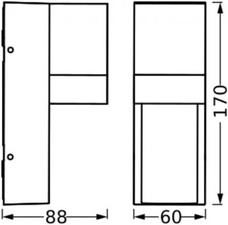 OSRAM Außenwandleuchte Endura Classic Isidor in Dunkelgrau - Aluminium, schnelle & einfache Installation, mattierter Diffusor, IP65