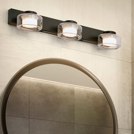 OSRAM Orbis Flame 5.5W Click CCT IP44 Wandlampe & Spiegelleuchte 3-flg. auch fürs Badezimmer - mit umschaltbarer Farbtemperatur