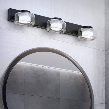 OSRAM Orbis Flame 5.5W Click CCT IP44 Wandlampe & Spiegelleuchte 3-flg. auch fürs Badezimmer - mit umschaltbarer Farbtemperatur