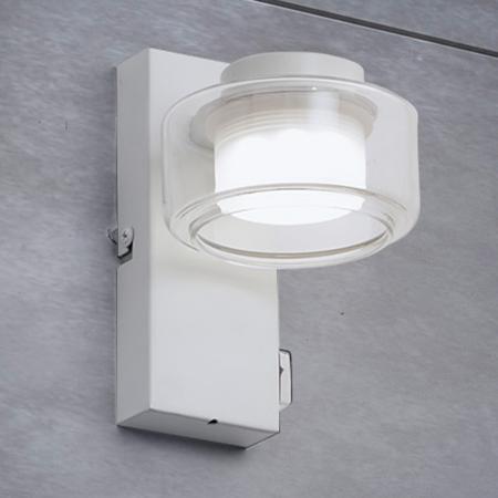 OSRAM Orbis Flame 5.5W Click CCT IP44 Wandlampe & Spiegelleuchte weiss - auch fürs Badezimmer - mit umschaltbarer Farbtemperatur