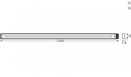 1,5M Osram Flex COB LED-Streifen tunable white mit Fernbedienung IP20