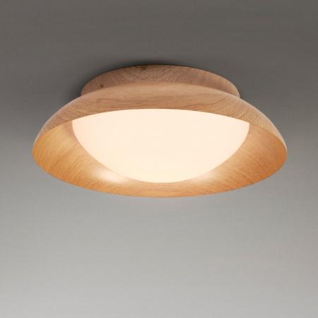OSRAM Deckenleuchte Orbis Milan Wood Decor aus Stahl und Glas