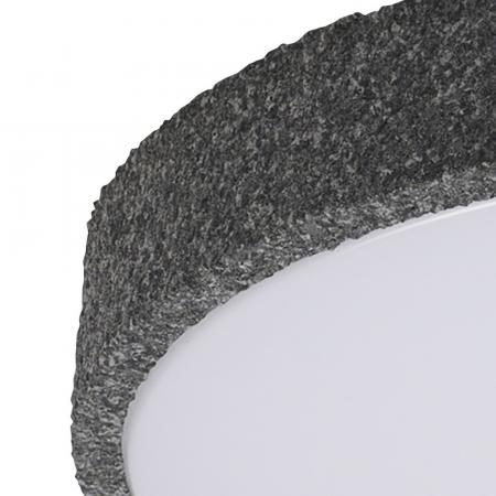 OSRAM Deckenleuchte Orbis Yummy 285MM 16W 830 Click DIM - Dekorative Leuchte mit Metall-Ring und sandgestrahlten Steinen