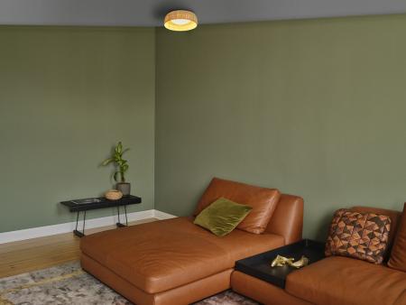 OSRAM Deckenleuchte Decor Bamboo Paper aus nachhaltigem Bambuspapier mit warmweißer LED - Ø 30 cm