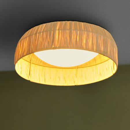 OSRAM Deckenleuchte Decor Bamboo Paper aus nachhaltigem Bambuspapier mit warmweißer LED - Ø 30 cm