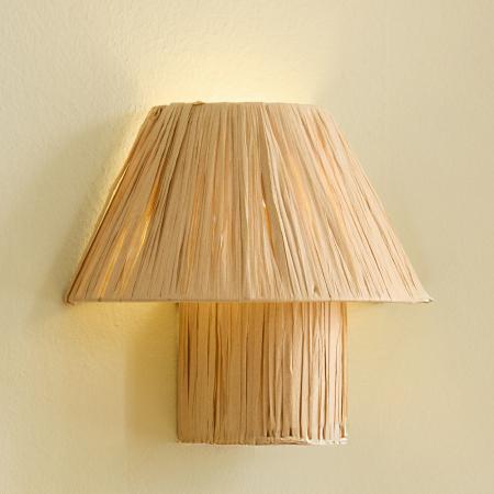 OSRAM Wandleuchte Decor Bamboo Paper Hut aus nachhaltigem Bambuspapier mit E27 Fassung