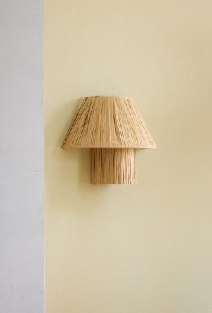 OSRAM Wandleuchte Decor Bamboo Paper Hut aus nachhaltigem Bambuspapier mit E27 Fassung