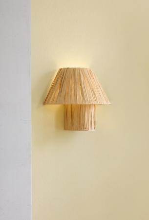 OSRAM Wandleuchte Decor Bamboo Paper Hut aus nachhaltigem Bambuspapier mit E27 Fassung